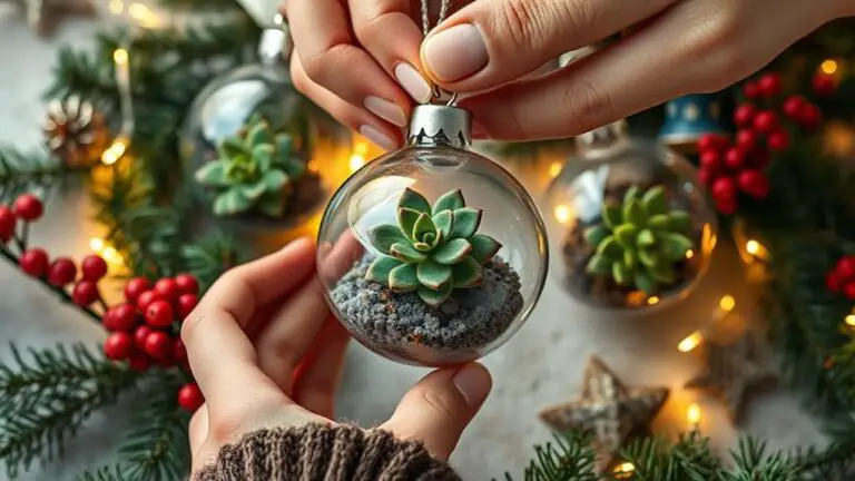 10 Steps to Make Succulent Christmas Ornaments