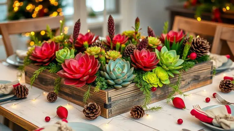 Create Awesome Succulent Christmas Table Decoration Ideas in 3 Easy Steps