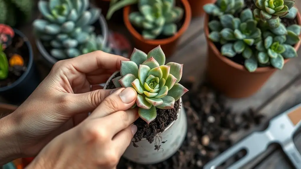 succulent plant removal process