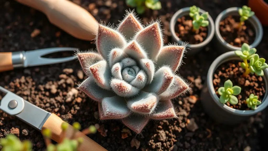 succulent plant with leaves