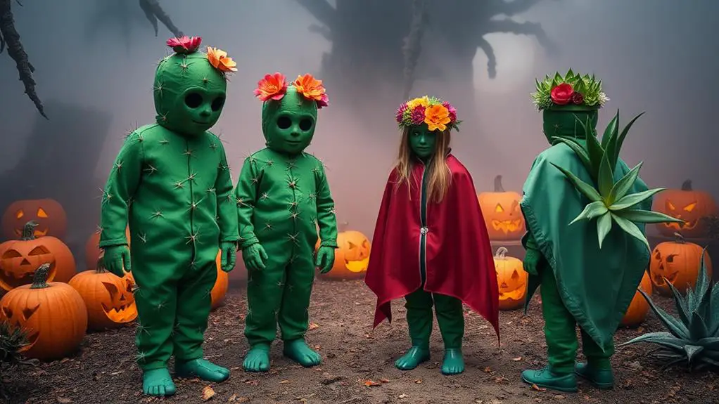 succulent themed costume designs