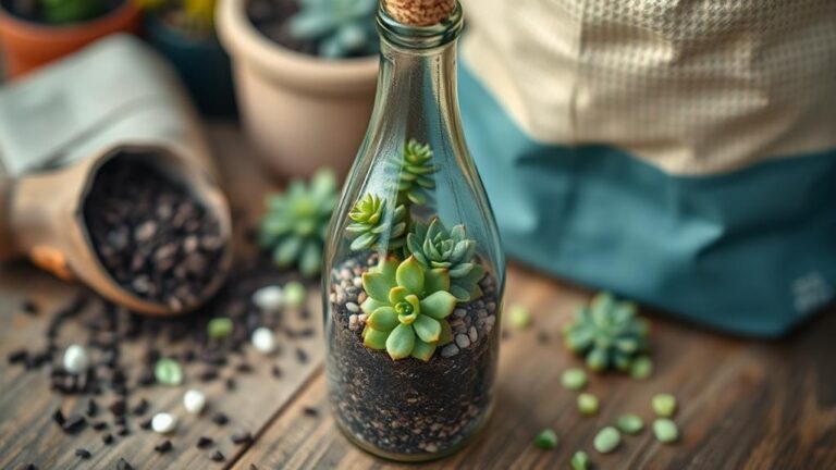 DIY Wine Bottle Planter for Succulents in 3 Easy Steps