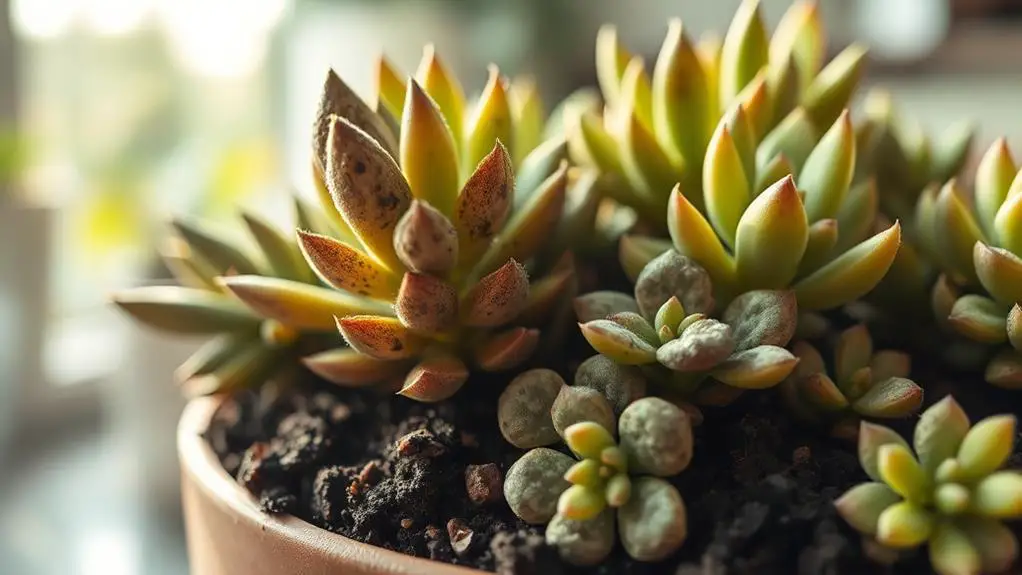 succulents emitting unpleasant odors