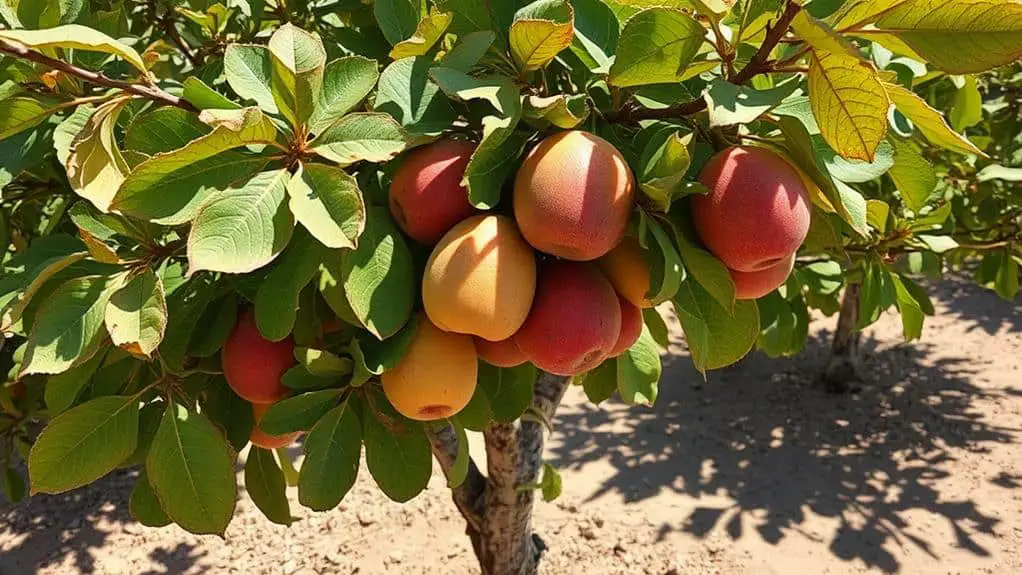 sunburned fruit damage