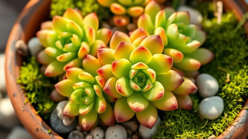 thick leaved stonecrop succulent