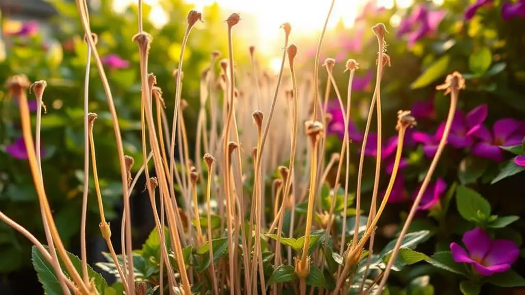 thin and tall plants