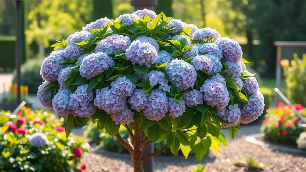 transforming hydrangea bush tree