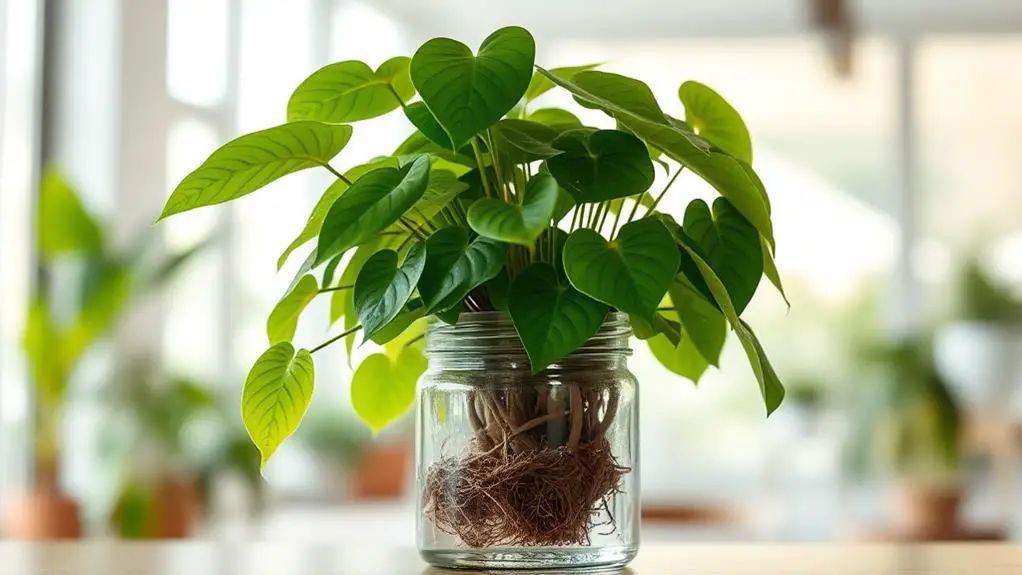 tropical climbing houseplant species