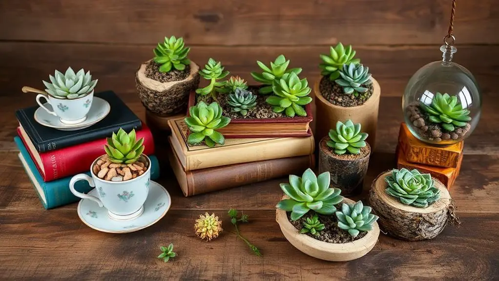 unique succulent planter ideas