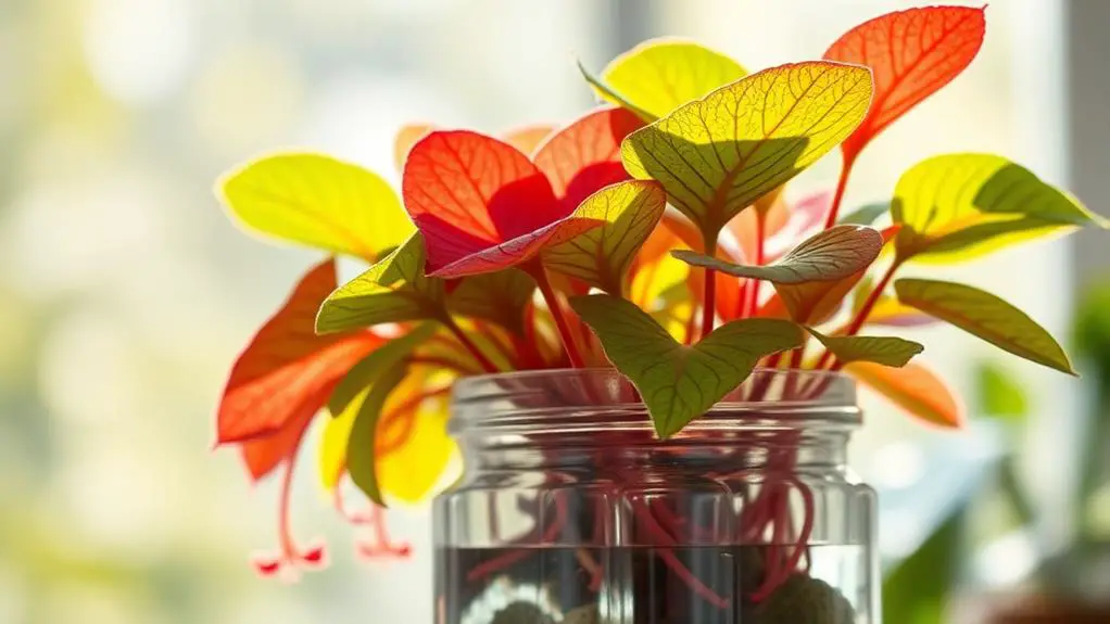 vibrant flowering houseplant species