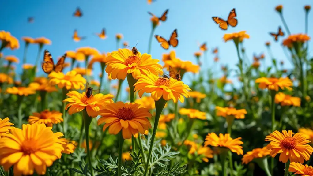 vibrant marigolds radiate beauty