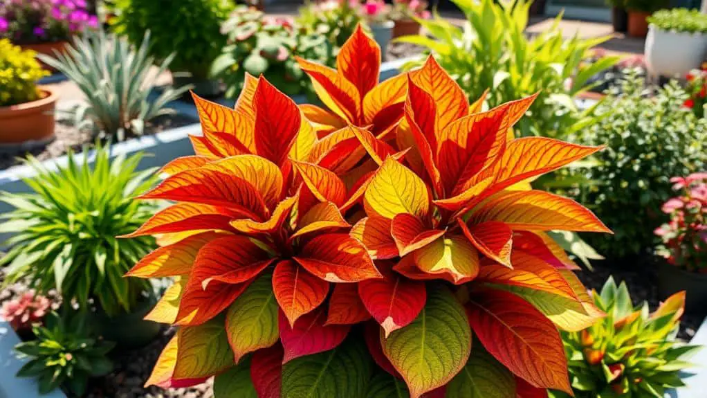 vibrant tropical ornamental plant