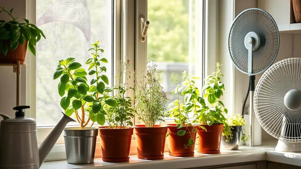 winter indoor herb care